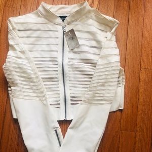 New look crop white jacket